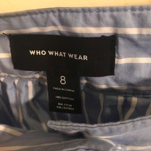 Who What Wear Skirts - Striped a-line midi skirt Who What Wear Skirts - Striped a-line midi skirt